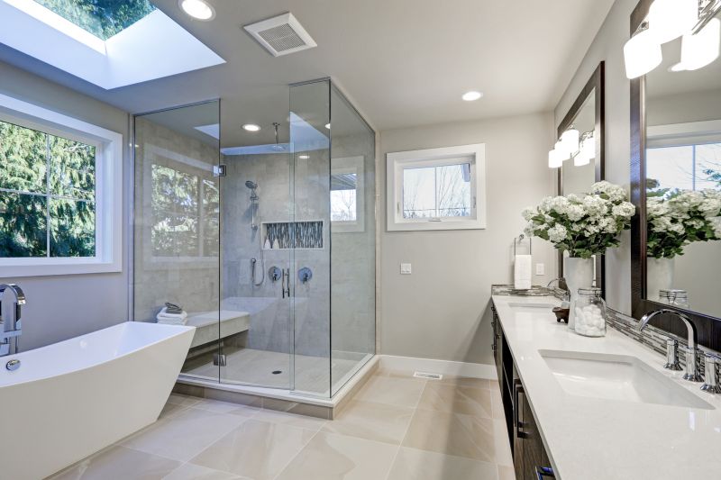 Modern Bathroom with Skylight